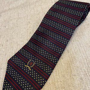 Tommy Hilfiger red and blue embroidered classic tie